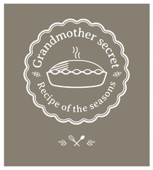 Logo, identité visuelle, marque, gastronomie, recette, secret, tarte, restaurant, cuisine, cuisiner, manger