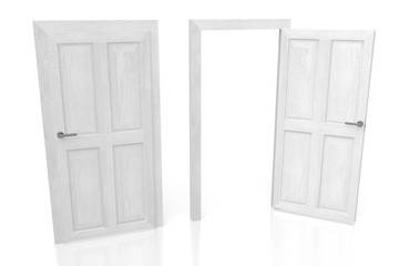 3D two doors concept