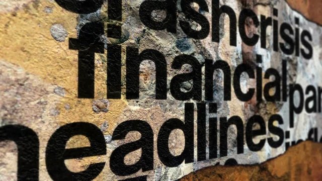 Financial crisis headline news