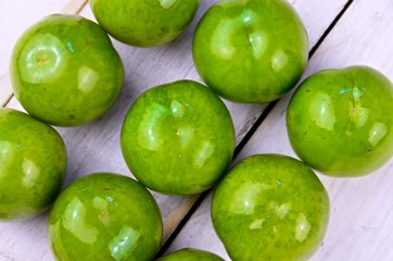 Greengages plums
