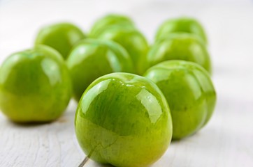Greengages plums