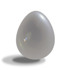 3d egg isolated on white background
