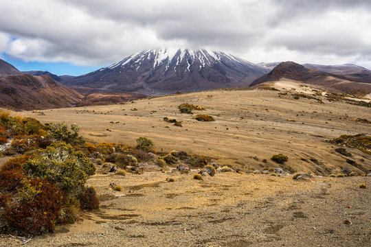 Mount Ngauruhoe in Tongariro national park