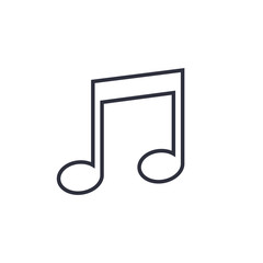 Music note icon, Vector
