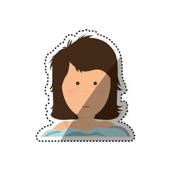 Insomnia woman cartoon icon vector illustration graphic design
