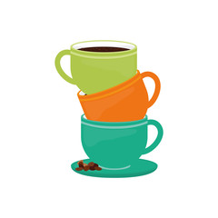 Delicious coffee cup icon vector illustration graphic design icon vector illustration graphic design
