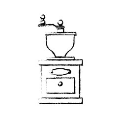 Coffee grinder equipment icon vector illustration graphic design