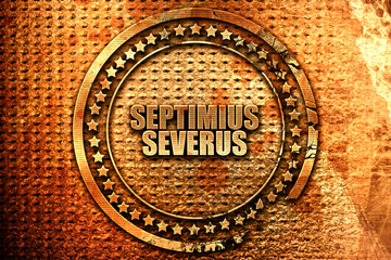 septimus severus, 3D rendering, metal text