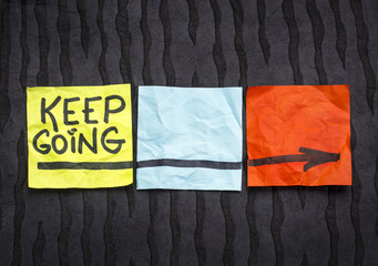 keep going motivation concept