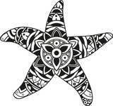 Download "Vector illustration of a mandala giraffe silhouette ...