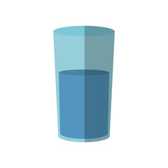 water glass icon over white background. vector illustration