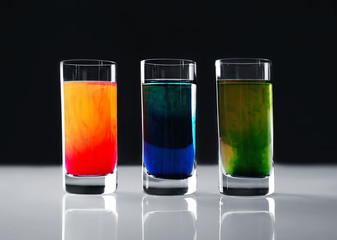 Different shots on light table