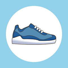 sneaker shoe sport icon vector illustration eps 10