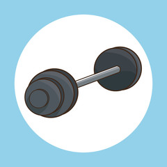 barbell weight gym work vector illustration eps 10