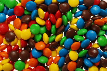Colorful candies as background