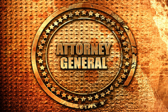 Attorney General, 3D Rendering, Metal Text