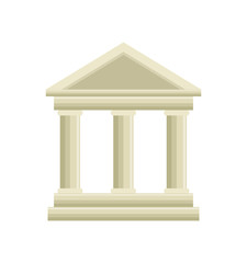 Obraz premium building roman columns icon vector illustration design