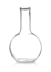 Test flask isolated on white