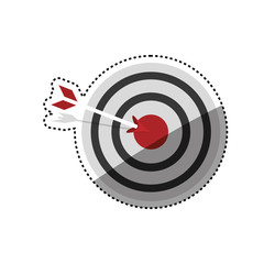 Target dartboard symbol icon vector illustration graphic design