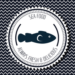 nautical frame with sea life vector illustration design