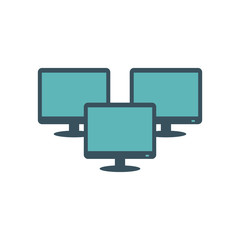 Modern smart tvs icon vector illustration graphic design