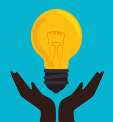bulb light big idea concept vector illustration design