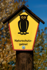 nature reserve shuield in germany