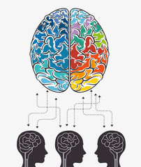 brain storming concept icon vector illustration design