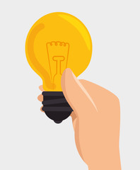 bulb light big idea concept vector illustration design