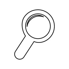 Magnifying glass lupe icon vector illustration graphic design