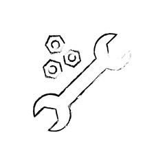 Construction tools symbol icon vector illustration graphic design