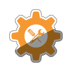 Construction tools symbol icon vector illustration graphic design