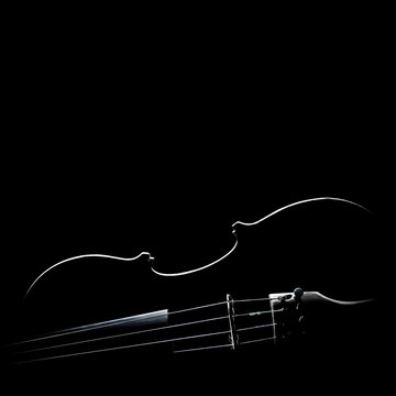 Violin silhouette Musical instruments