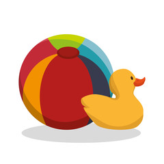 set kids toys icons vector illustration design