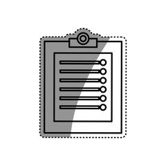 Checklist document sheet icon vector illustration graphic design