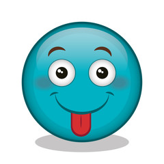 emoticon face character icon vector illustration design