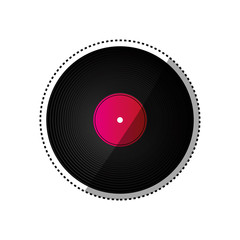 Vinyl music isolated icon vector illustration graphic design