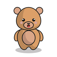 cute bear kawaii style vector illustration design