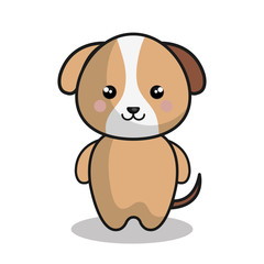 Fototapeta premium cute dog kawaii style vector illustration design