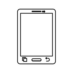 Mobile smartphone technology icon vector illustration graphic design