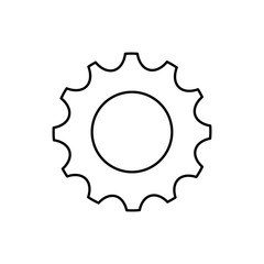 Gear machinery piece icon vector illustration graphic design