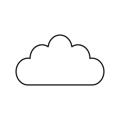 Cloud weather symbol icon vector illustration graphic design