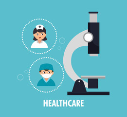 healthcare professional avatar character vector illustration design