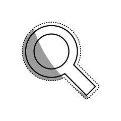 Magnifying glass lupe icon vector illustration graphic design