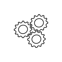 Gears machinery pieces icon vector illustration graphic design