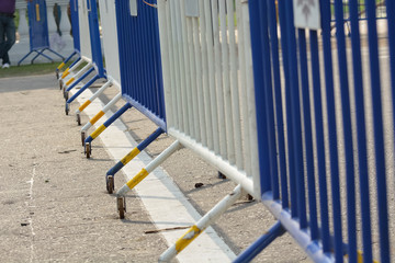 Road is closed by fence