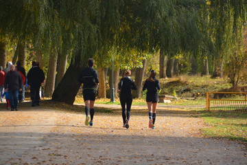 entrenando al aire libre