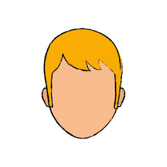 Man faceless head icon vector illustration graphic design