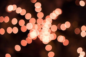 Blurred image of festive lights