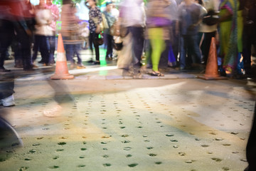 people are walking in street, City life